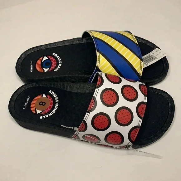 Adidas Adilette Boost Sandals Craig & Karl NWT - Picture 3 of 9